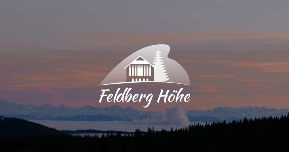 Feldberg Höhe Blick am Sonnenuntergang