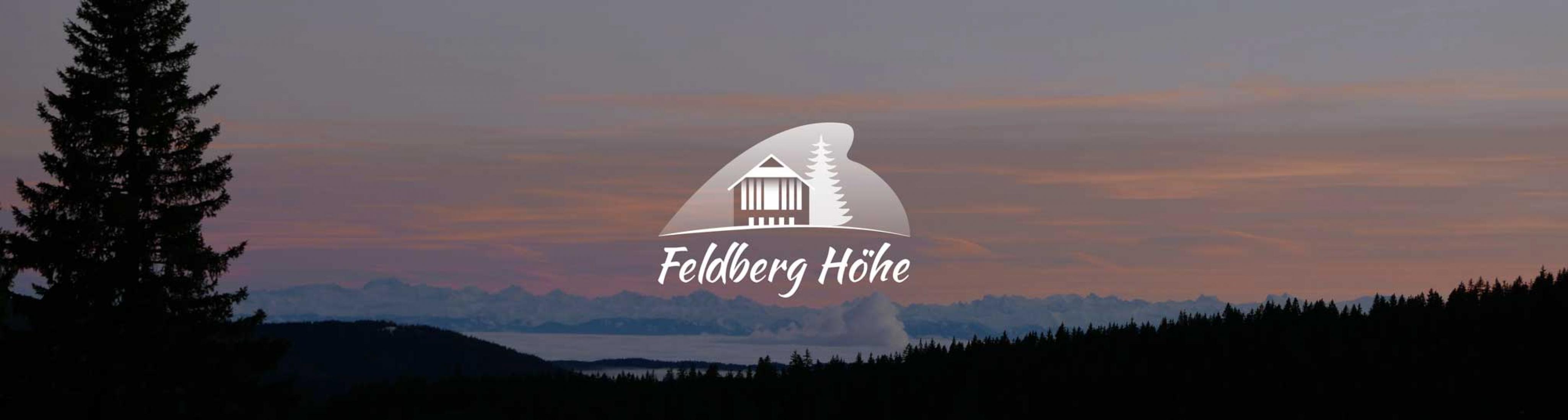 Feldberg Höhe Blick am Sonnenuntergang