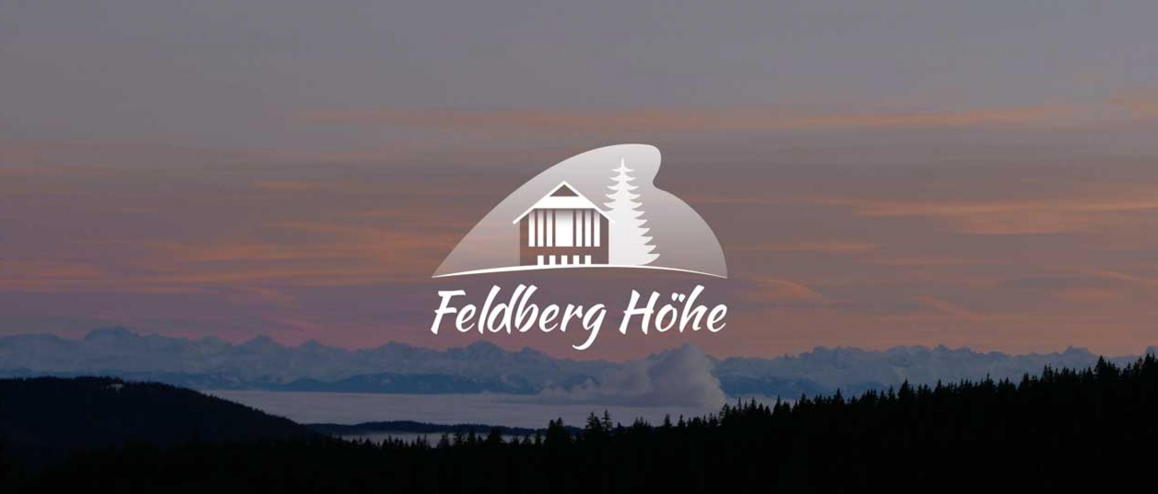 Feldberg Höhe Blick am Sonnenuntergang